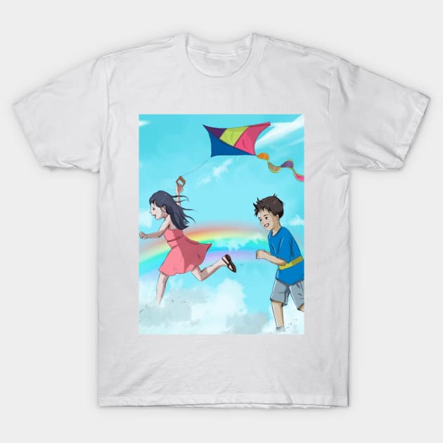 Fun in the sky T-Shirt by Puja's Art Store